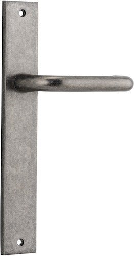 Oslo Rectangular DDA Compliant - Ella Grace - Iver - Distressed Nickel - Door Levers