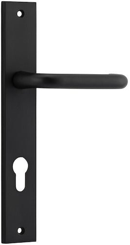 Oslo Rectangular DDA Compliant - Ella Grace - Iver - Matt Black - Door Levers