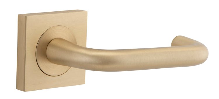 Oslo Square DDA Compliant - Ella Grace - Iver - Brushed Brass - Door Levers