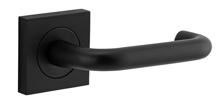 Oslo Square DDA Compliant - Ella Grace - Iver - Matt Black - Door Levers