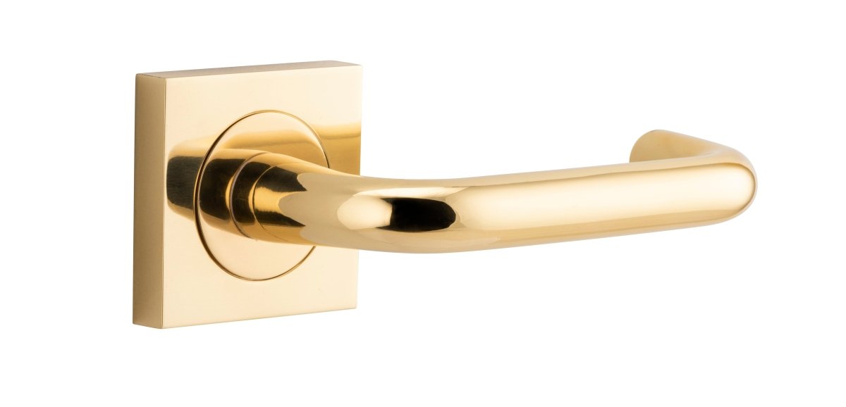 Oslo Square DDA Compliant - Ella Grace - Iver - Polished Brass - Door Levers