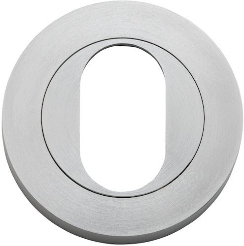 Oval Escutcheon - Round - Ella Grace - Iver - Brushed Chrome - Escutcheons