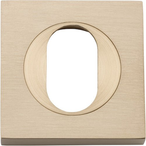 Oval Escutcheon - Square - Ella Grace - Iver - Brushed Brass - Escutcheons