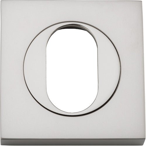 Oval Escutcheon - Square - Ella Grace - Iver - Satin Nickel - Escutcheons