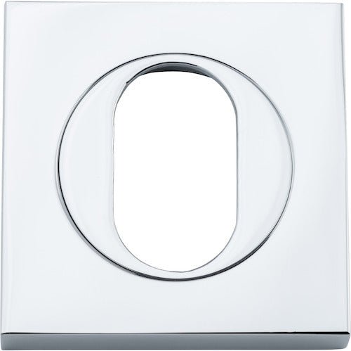 Oval Escutcheon - Square - Ella Grace - Iver - Polished Chrome - Escutcheons