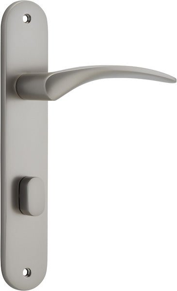 Oxford Lever - Oval Backplate - Ella Grace - Iver - Satin Nickel - Door Levers