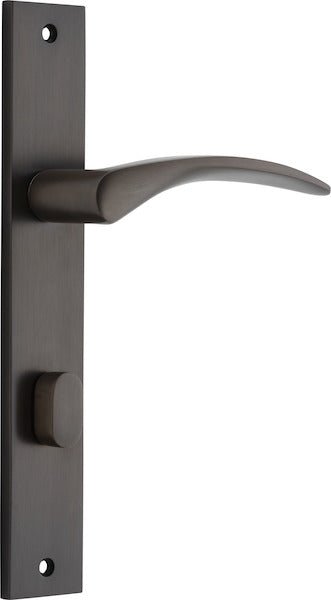 Oxford Lever - Rectangular Backplate - Ella Grace - Iver - Signature Brass - Door Levers