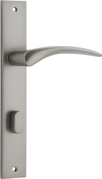 Oxford Lever - Rectangular Backplate - Ella Grace - Iver - Satin Nickel - Door Levers