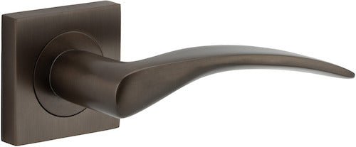 Oxford Lever - Square Rose - Ella Grace - Iver - Signature Brass - Door Levers