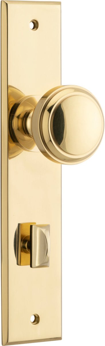 Paddington Knob - Chamfered Backplate - Ella Grace - Iver - Polished Brass - Door Knobs