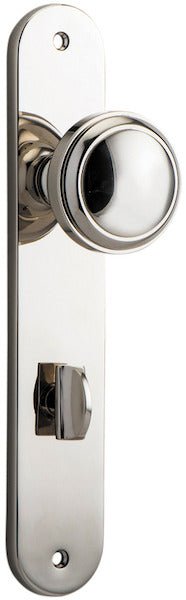 Paddington Knob - Oval Backplate - Ella Grace - Iver - Polished Nickel - Door Knobs