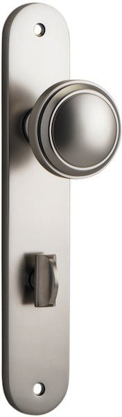 Paddington Knob - Oval Backplate - Ella Grace - Iver - Satin Nickel - Door Knobs