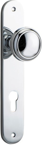 Paddington Knob - Oval Backplate - Ella Grace - Iver - Polished Chrome - Door Knobs