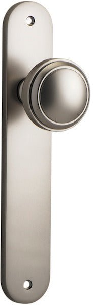 Paddington Knob - Oval Backplate - Ella Grace - Iver - Satin Nickel - Door Knobs