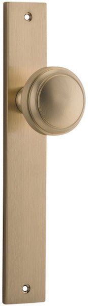 Paddington Knob - Rectangular Backplate - Ella Grace - Iver - Brushed Brass - Door Knobs