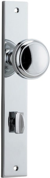 Paddington Knob - Rectangular Backplate - Ella Grace - Iver - Polished Chrome - Door Knobs