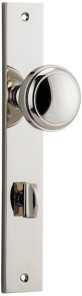 Paddington Knob - Rectangular Backplate - Ella Grace - Iver - Polished Nickel - Door Knobs