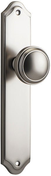 Paddington Knob - Shouldered Backplate - Ella Grace - Iver - Satin Nickel - Door Knobs