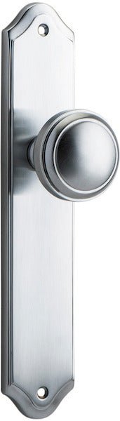 Paddington Knob - Shouldered Backplate - Ella Grace - Iver - Brushed Chrome - Door Knobs