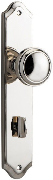 Paddington Knob - Shouldered Backplate - Ella Grace - Iver - Polished Nickel - Door Knobs