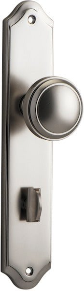 Paddington Knob - Shouldered Backplate - Ella Grace - Iver - Satin Nickel - Door Knobs