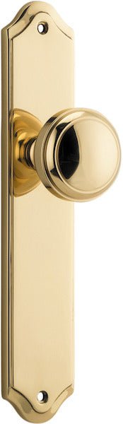 Paddington Knob - Shouldered Backplate - Ella Grace - Iver - Polished Brass - Door Knobs