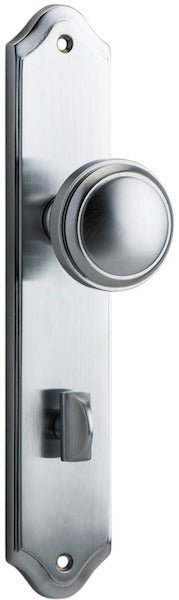 Paddington Knob - Shouldered Backplate - Ella Grace - Iver - Brushed Chrome - Door Knobs