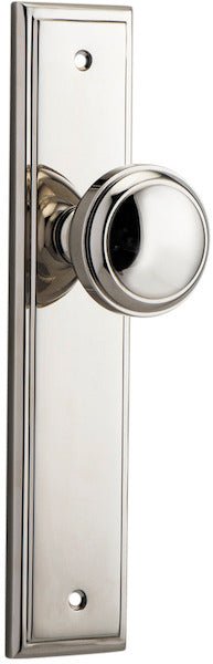 Paddington Knob - Stepped Backplate - Ella Grace - Iver - Polished Nickel - Door Knobs