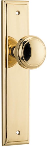 Paddington Knob - Stepped Backplate - Ella Grace - Iver - Signature Brass - Door Knobs