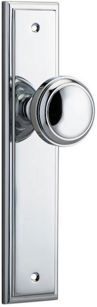 Paddington Knob - Stepped Backplate - Ella Grace - Iver - Polished Chrome - Door Knobs