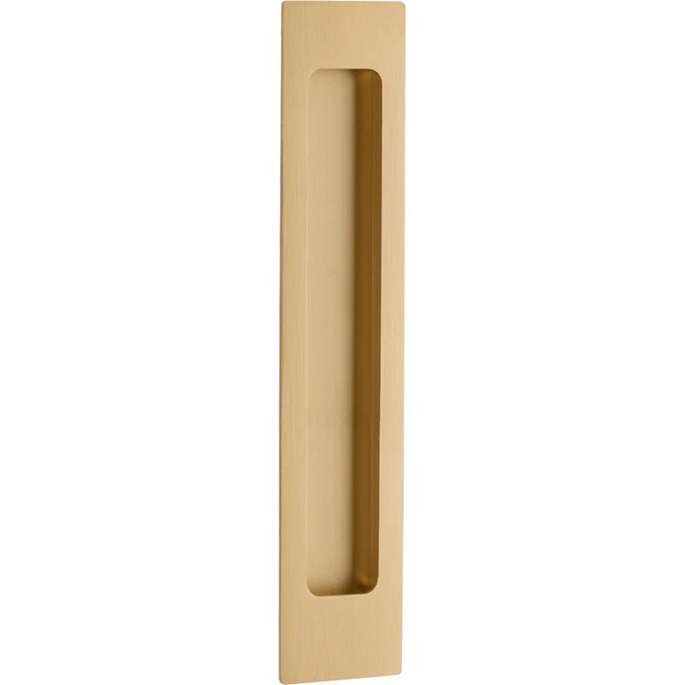 Rectangular Flush Pull - Ella Grace - Iver - Brushed Gold PVD - Sliding Door Pulls