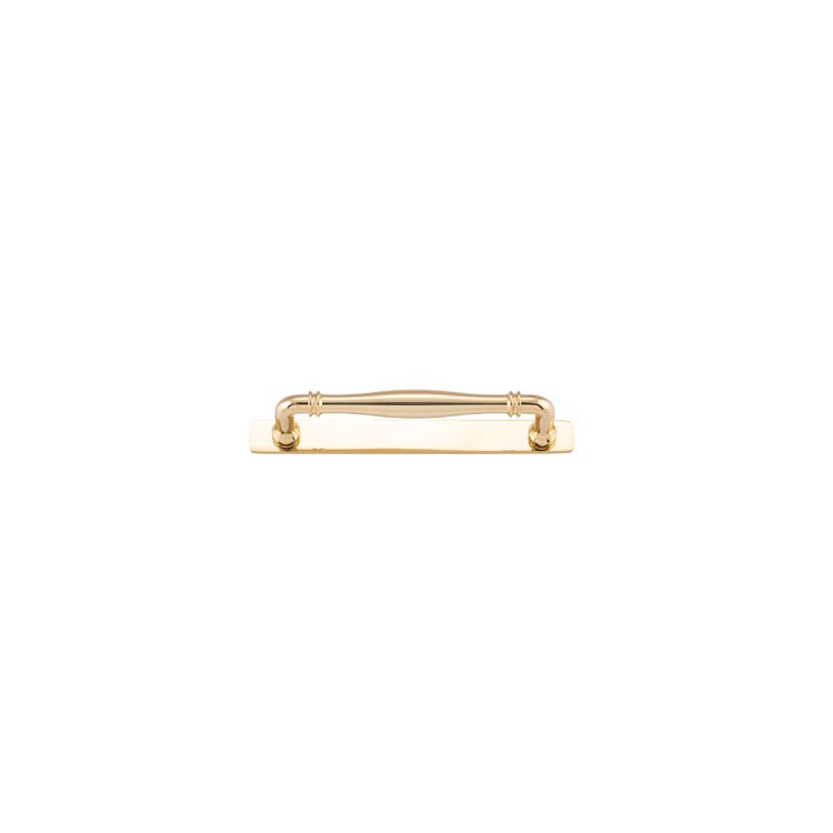 Sarlat Cabinet Pull with Backplate - Ella Grace - Iver - Polished Brass - Cabinet Pulls