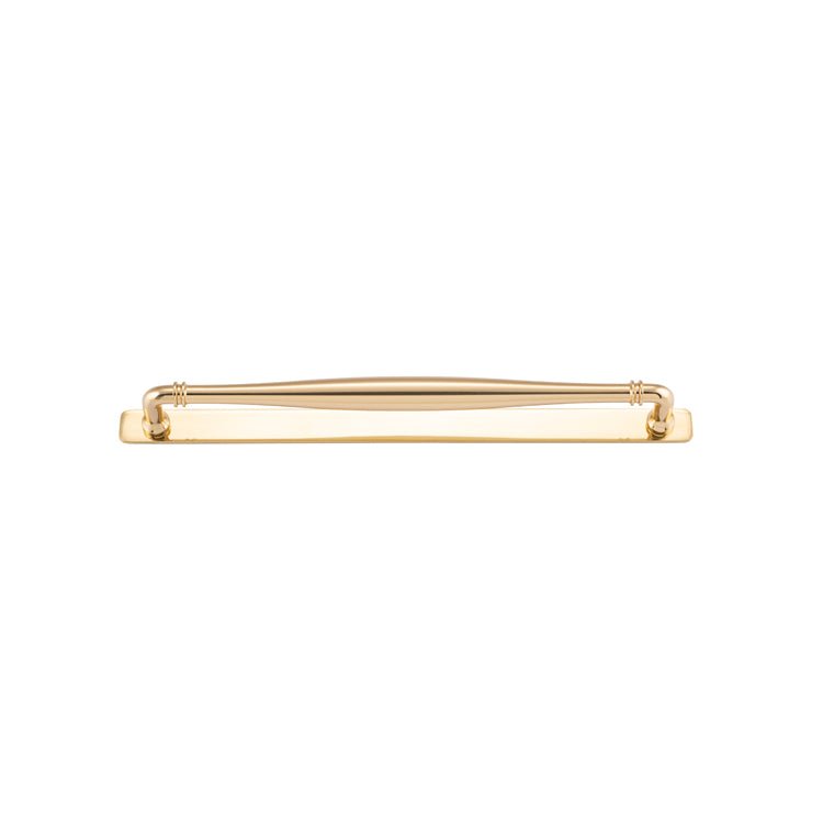 Sarlat Cabinet Pull with Backplate - Ella Grace - Iver - Polished Brass - Cabinet Pulls