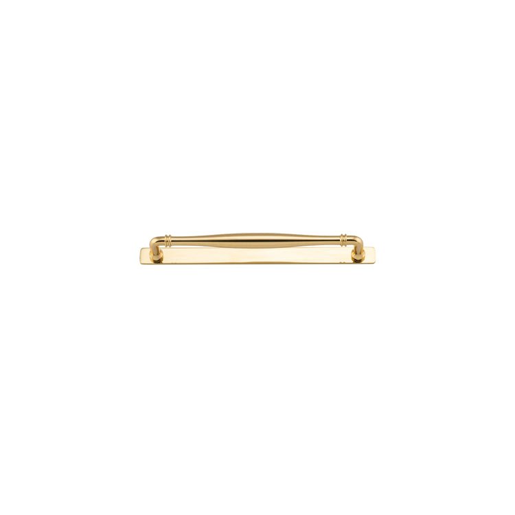 Sarlat Cabinet Pull with Backplate - Ella Grace - Iver - Polished Brass - Cabinet Pulls