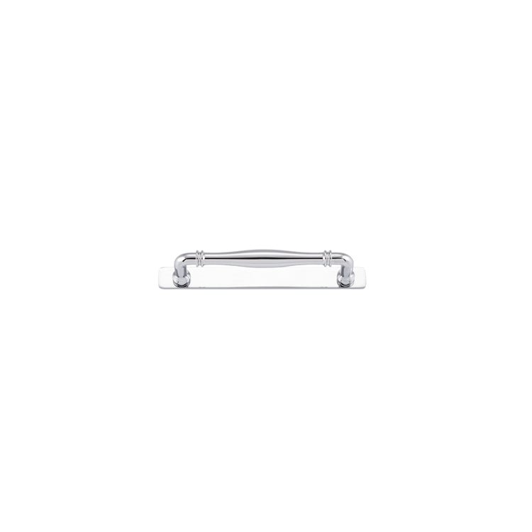 Sarlat Cabinet Pull with Backplate - Ella Grace - Iver - Polished Chrome - Cabinet Pulls