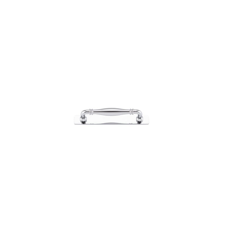 Sarlat Cabinet Pull with Backplate - Ella Grace - Iver - Polished Chrome - Cabinet Pulls