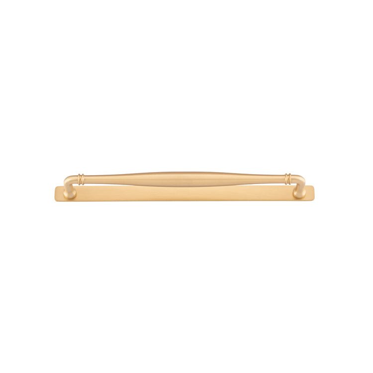 Sarlat Cabinet Pull with Backplate - Ella Grace - Iver - Brushed Brass - Cabinet Pulls