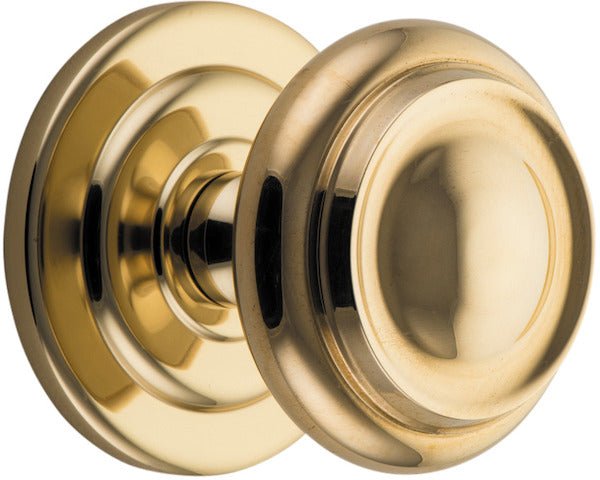 Sarlat Centre Door Knob - Ella Grace - Iver - Polished Brass - Centre Door Knobs