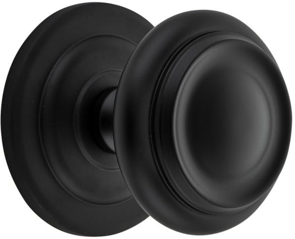 Sarlat Centre Door Knob - Ella Grace - Iver - Matt Black - Centre Door Knobs