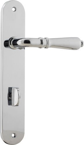 Sarlat Lever - Oval Backplate - Ella Grace - Iver - Polished Chrome - Door Levers