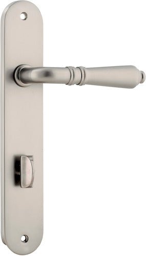 Sarlat Lever - Oval Backplate - Ella Grace - Iver - Satin Nickel - Door Levers