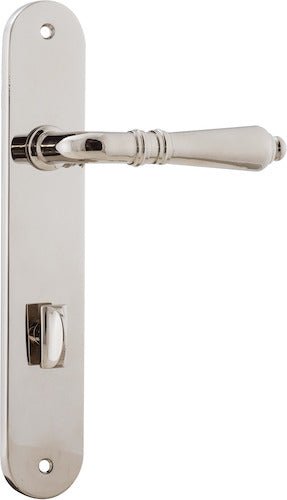 Sarlat Lever - Oval Backplate - Ella Grace - Iver - Polished Nickel - Door Levers