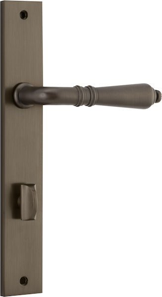 Sarlat Lever - Rectangular Backplate - Ella Grace - Iver - Signature Brass - Door Levers