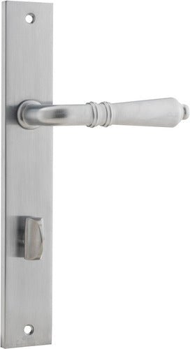 Sarlat Lever - Rectangular Backplate - Ella Grace - Iver - Brushed Chrome - Door Levers