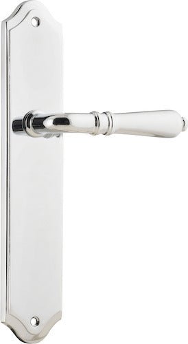 Sarlat Lever - Shouldered Backplate - Ella Grace - Iver - Polished Chrome - Door Levers