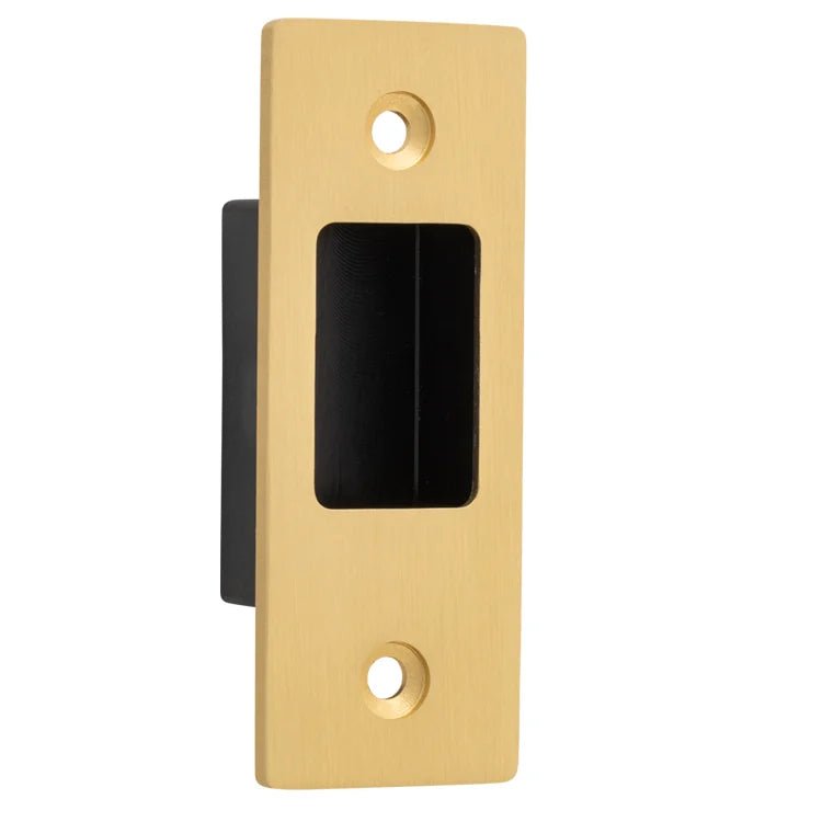 Sliding Door Edge Pull Rectangular - Ella Grace - Iver - Brushed Brass - Sliding Door Pulls