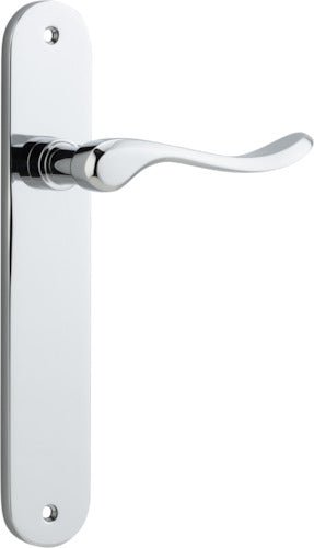 Stirling Lever - Oval Backplate - Ella Grace - Iver - Polished Chrome - Door Levers