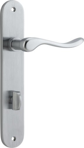 Stirling Lever - Oval Backplate - Ella Grace - Iver - Brushed Chrome - Door Levers