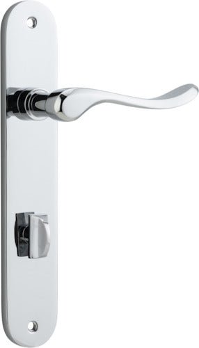 Stirling Lever - Oval Backplate - Ella Grace - Iver - Polished Chrome - Door Levers