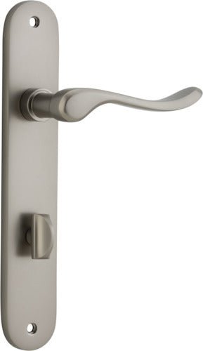 Stirling Lever - Oval Backplate - Ella Grace - Iver - Satin Nickel - Door Levers